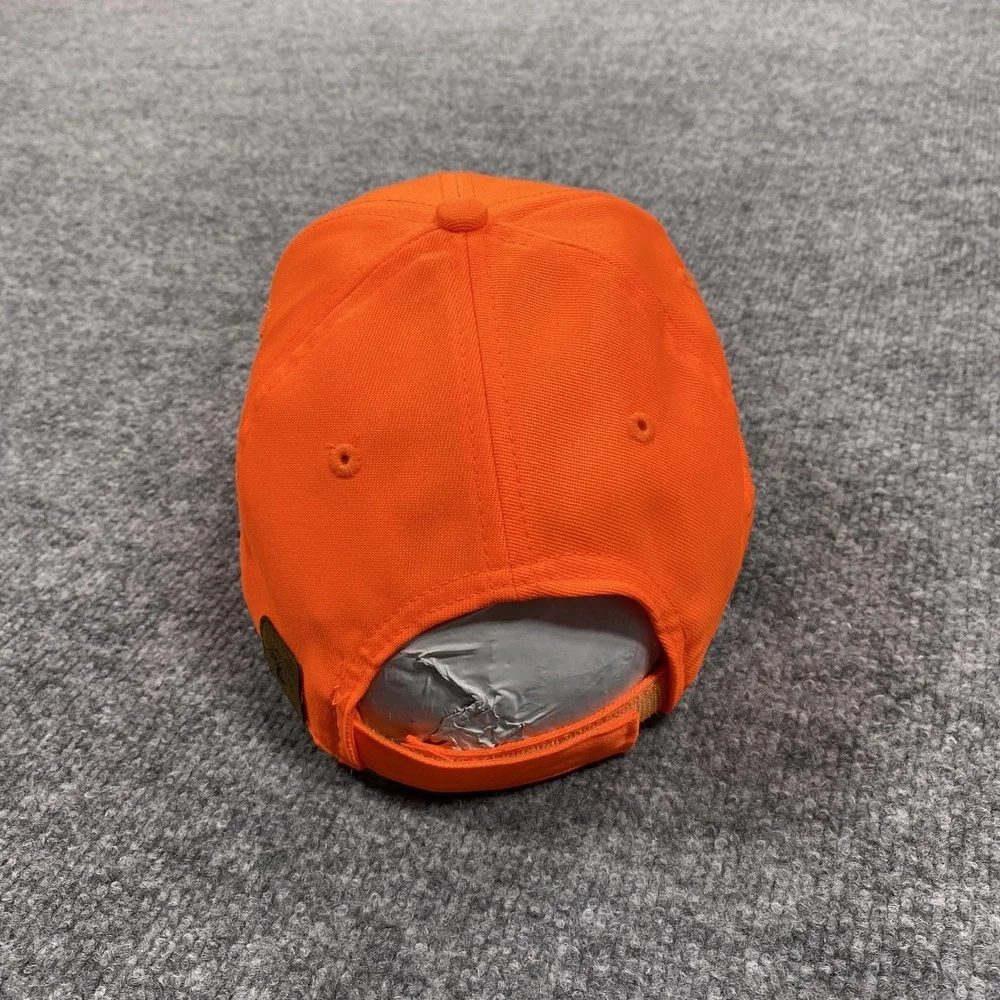 CAT Hat Cap Strap Back Mens One Size Orange Hunting Embroidered Pheasant